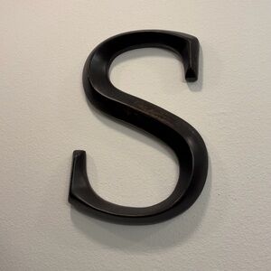 Black Metal Letter Wall Decor
